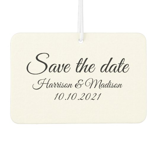 Save the Date, Anpassung der Ankündigung von Hochz Autolufterfrischer (Vorderseite)