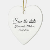 Save the Date, Anpassung der Ankündigung von Hochz Keramik Ornament (Links)