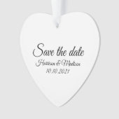 Save the Date, Anpassung der Ankündigung von Hochz Ornament (Vorderseite)