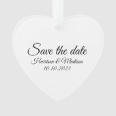 Save the Date, Anpassung der Ankündigung von Hochz Ornament (Vorderseite)