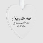 Save the Date, Anpassung der Ankündigung von Hochz Ornament (Vorderseite)