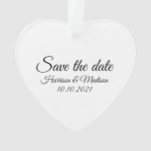 Save the Date, Anpassung der Ankündigung von Hochz Ornament (Rückseite)