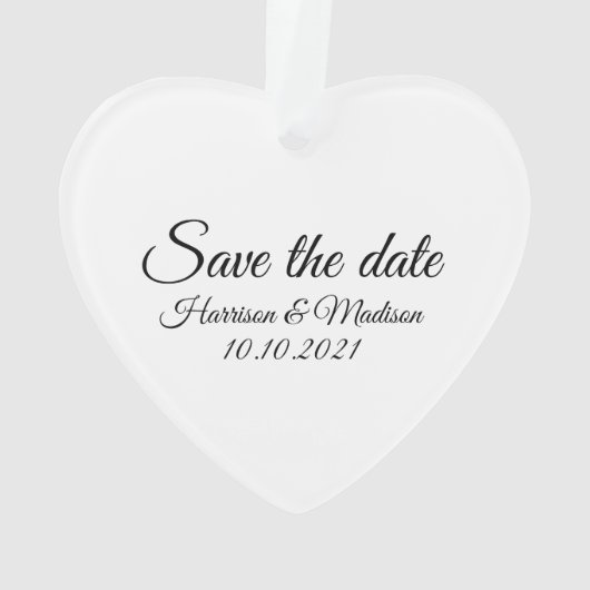 Save the Date, Anpassung der Ankündigung von Hochz Ornament (Rückseite)