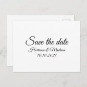Save the Date, Anpassung der Ankündigung von Hochz Postkarte (Vorne/Hinten)