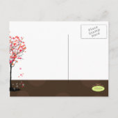 Save the Date Ansichtskarten Schokoladenfuge auf A Ankündigungspostkarte (Rückseite)