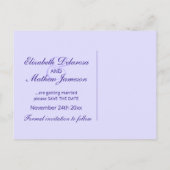 Save the Date Anstrichter Hibiskus auf Postkarte (Rückseite)