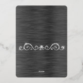 Save the Date April 2026 Hochzeit Folieneinladung (Rückseite)