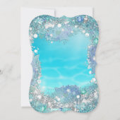 Save the Date Aquamarine Perlen des Blauen Meeres (Rückseite)