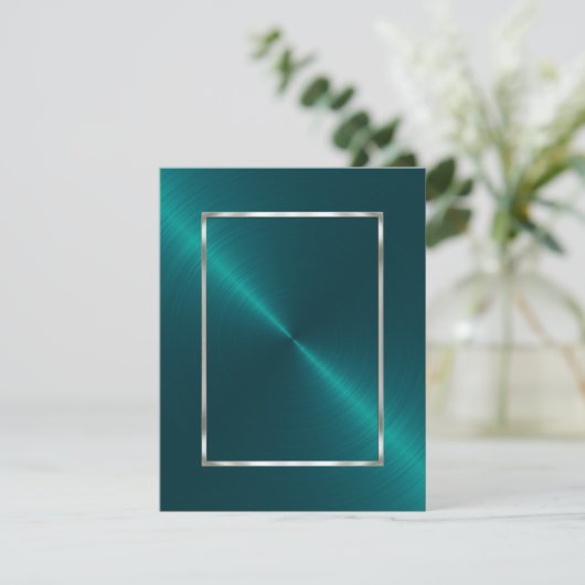 Save the Date Aquamariner Schimmer (Stehend Vorderseite)