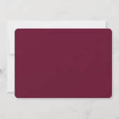 Save the Date Aquarell Floral Burgundy Gold BB (Rückseite)