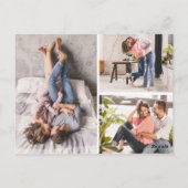 Save the Date Aquarellfarben-Sukkulatur Postkarte (Rückseite)