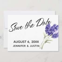 Save the Date Aquarelllavender-Blume
