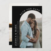 Save the Date Arch Foto Wedding Einladung (Vorne/Hinten)