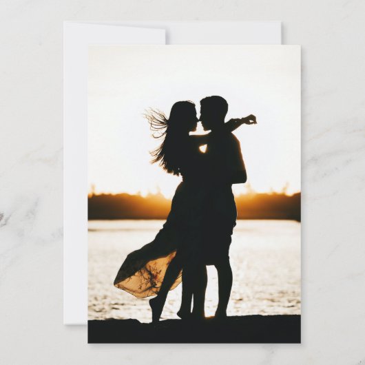 Save the Date Arch Foto Wedding Einladung (Rückseite)