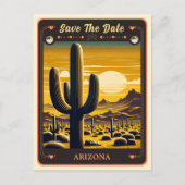 Save The Date | Arizona Einladung Postkarte (Vorderseite)