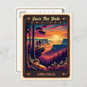 Save The Date | Arkansas Einladung Postkarte (Vorne/Hinten)