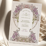 Save the Date Art Nouveau William Morris Lavender Einladung<br><div class="desc">Art Nouveau Vintage Save the Date Hochzeitskarten von William Morris in einem floralen, romantischen und skurrilen Design. Viktorianische Schnörkel ergänzen klassische Deko-Schriftart. Bitte geben Sie Ihre persönlichen Informationen ein, und Sie sind fertig. Wenn Sie das Design weiter ändern möchten, klicken Sie auf den blauen Button "Anpassen". Vielen Dank, dass Sie...</div>