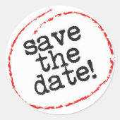 Save the Date Aufkleber (Vorderseite)
