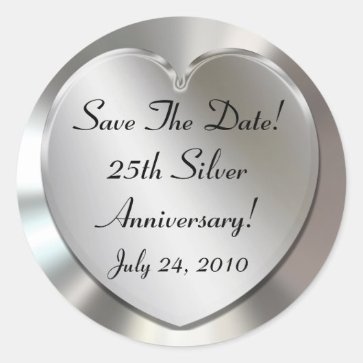 Save The Date! Aufkleber (Vorderseite)