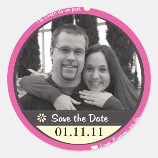 Save the Date Aufkleber