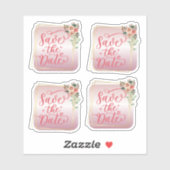 Save the Date Aufkleber (Blatt)