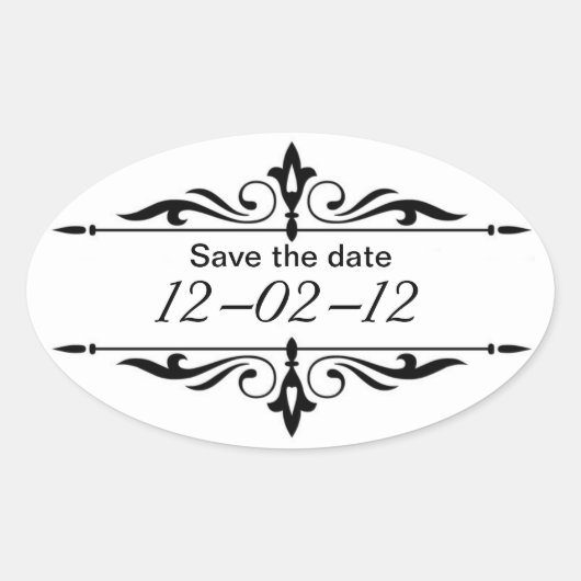 Save the Date Aufkleber (Vorderseite)