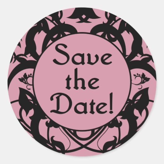 Save the Date Aufkleber für Umschläge (Vorderseite)