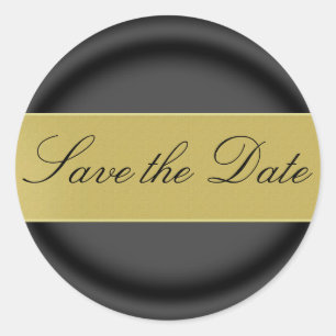 Save the Date Aufkleber/Siegel Runder Aufkleber