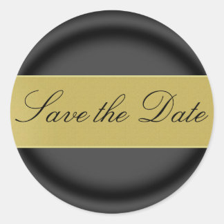 Save the Date Aufkleber/Siegel Runder Aufkleber