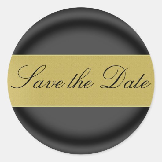 Save the Date Aufkleber/Siegel Runder Aufkleber (Vorderseite)