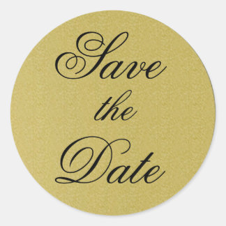 Save the Date Aufkleber/Siegel Runder Aufkleber