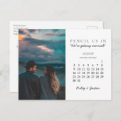 Save the Date August 2020 Postkarte (Vorne/Hinten)