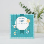 Save The Date - Baby Boy (Stehend Vorderseite)