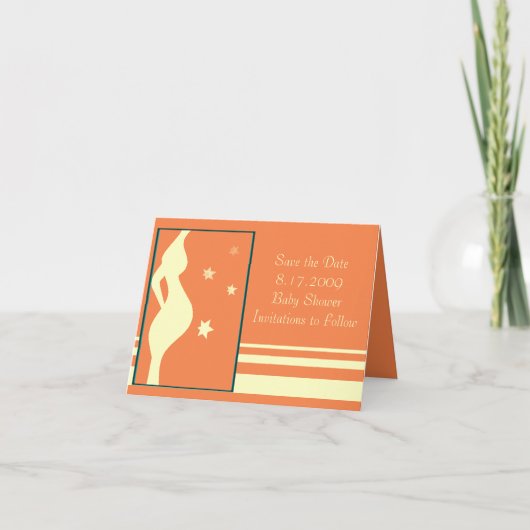 Save the Date Baby-Duschen-Karte Ankündigung (Vorderseite)