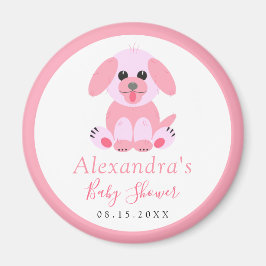 Save the Date Baby Girl Dusche Personalisiert Pupp Magnet
