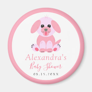 Save the Date Baby Girl Dusche Personalisiert Pupp Magnet