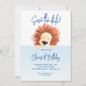 Save the Date Baby Lion 1. Geburtstag (Vorderseite)
