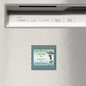 Save the Date Baby Shower Giraffen & Animal Print Magnet (In Situ (Geschirrspüler))