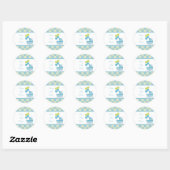 Save the Date Baby Shower Stickers (Blatt)