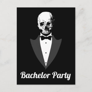 Save the Date Bachelor Party Ankündigungspostkarte