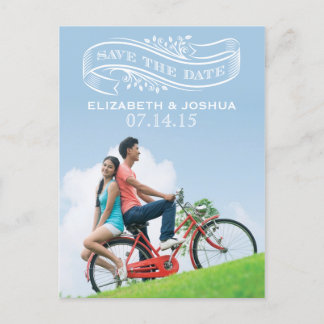 Save the Date Banner Postkarte