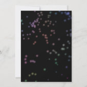 Save the Date Bat Mitzvah Hot Pink Neon Themed Einladung (Rückseite)