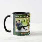 Save the Date Baumart Natur Foto Tasse (Links)