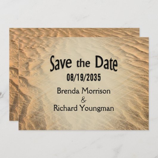 Save the Date Beach (Vorne/Hinten)