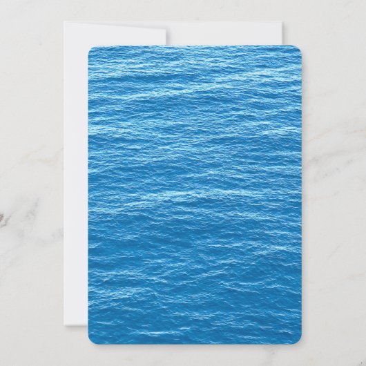 Save the Date Beach Cruise Ship Hochzeit (Rückseite)