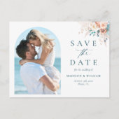 Save the Date Beach Destination Postkarte (Vorderseite)