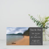Save the Date Beach Fotokarte (Stehend Vorderseite)