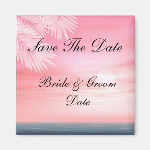 Save the Date Beach Hochzeitsmagnete Magnet