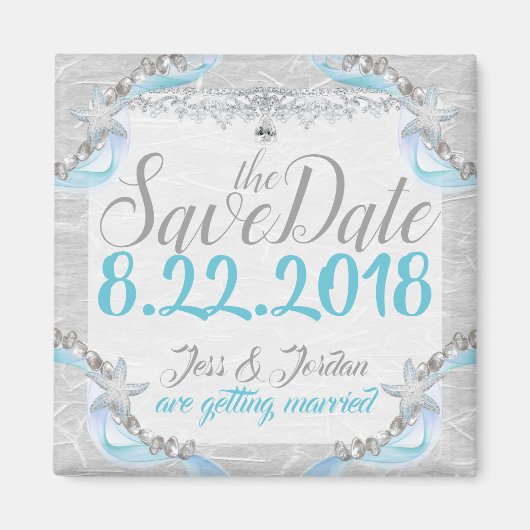 Save the Date Beach Magnet (Vorne)