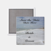 Save the Date Beach Magnet (Vorderseite/Rückseite)